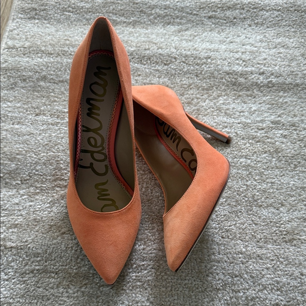 Sam Edelman Women's Vibrant Orange Heels - Picture 2 of 6